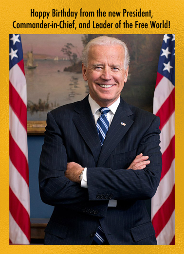 Funny Birthday Card - “Scary President Biden” from CardFool.com